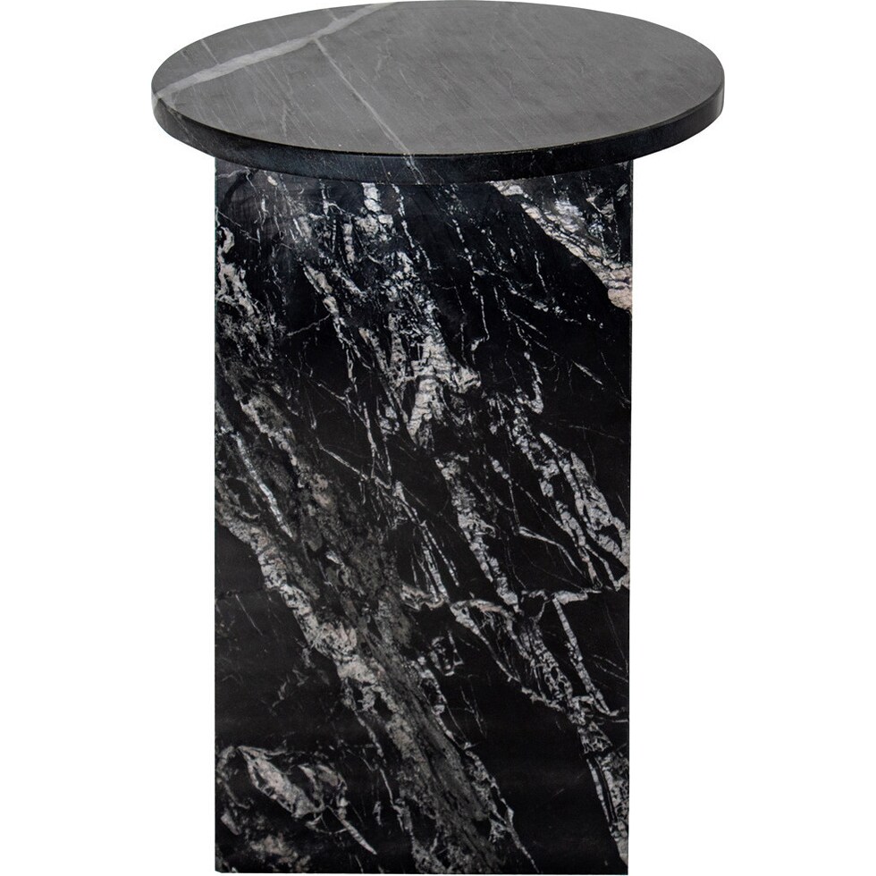 lysander black nightstand   