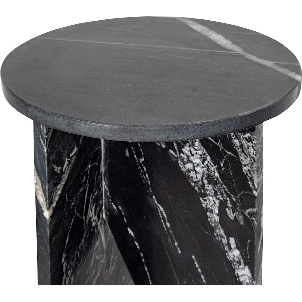 lysander black nightstand   