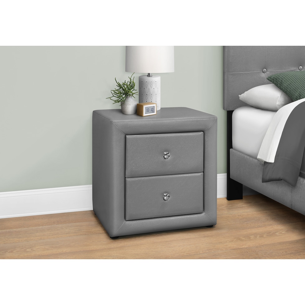 mable gray nightstand   