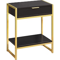 macgowan dark brown end table   