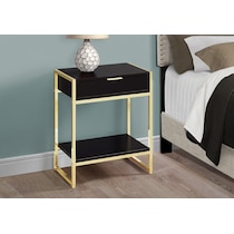 macgowan dark brown end table   