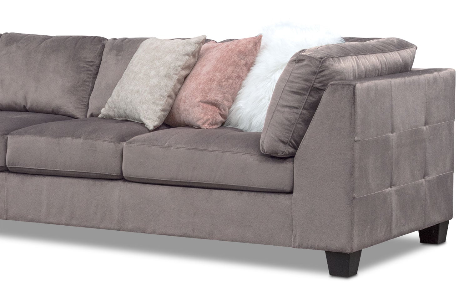 cabaretpoval × pwa MACKENZIE L Mackenzie 2-Piece Sectional with Left-Facing Chaise - Gray