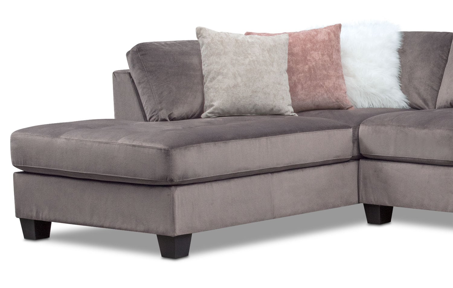 cabaretpoval × pwa MACKENZIE L Mackenzie 2-Piece Sectional with Left-Facing Chaise - Gray