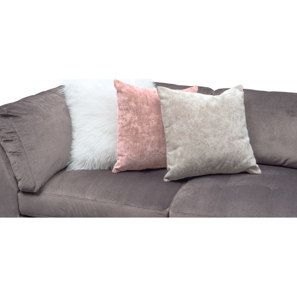 mackenzie gray  pc sectional with right facing chaise   