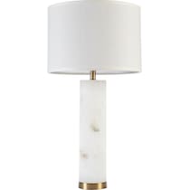 macon white table lamp   