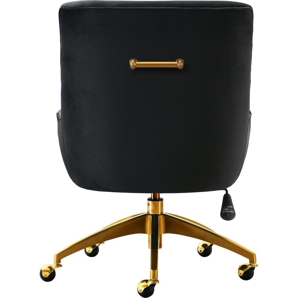 maddie black desk chair   