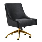 maddie black desk chair   