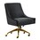 maddie black desk chair   