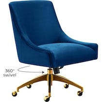 maddie black desk chair   