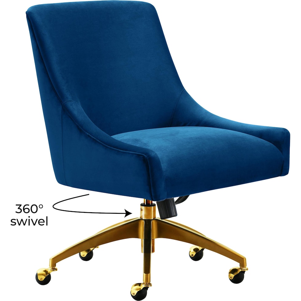 maddie black desk chair   