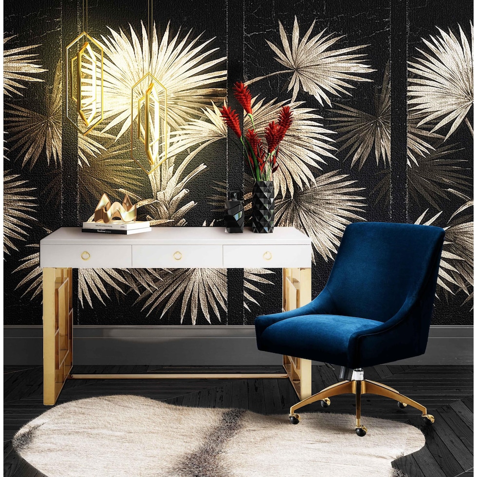 maddie black desk chair   