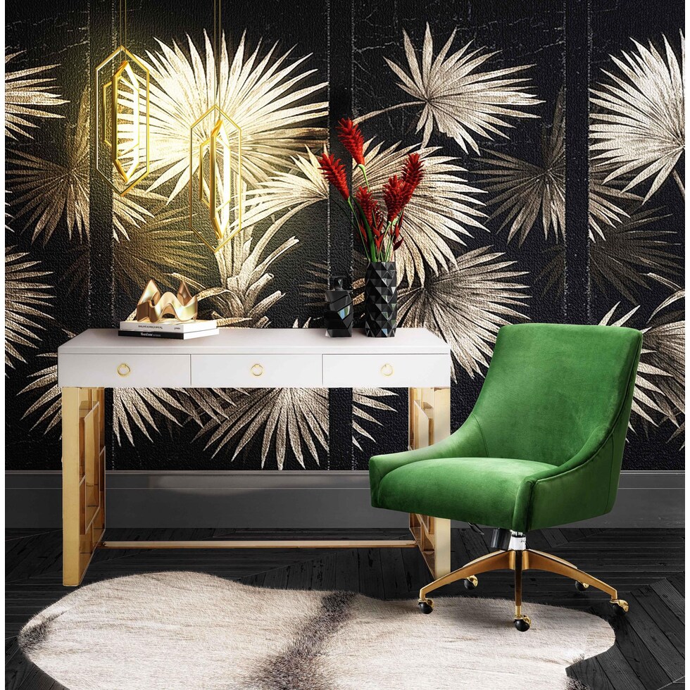 maddie green desk chair   