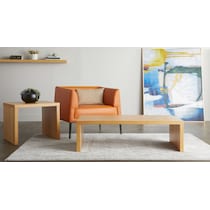 maddison light brown coffee table   