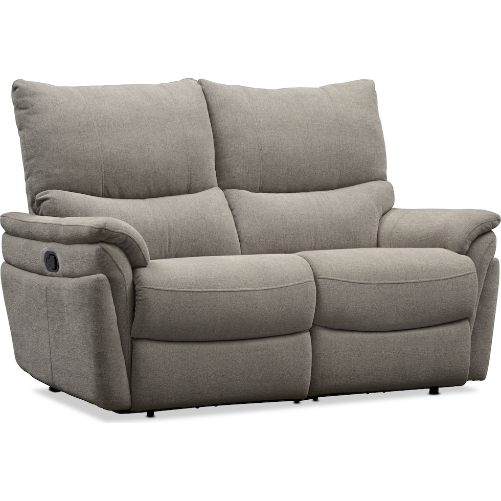 maddox gray reclining loveseat   