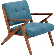 madeline blue accent chair   