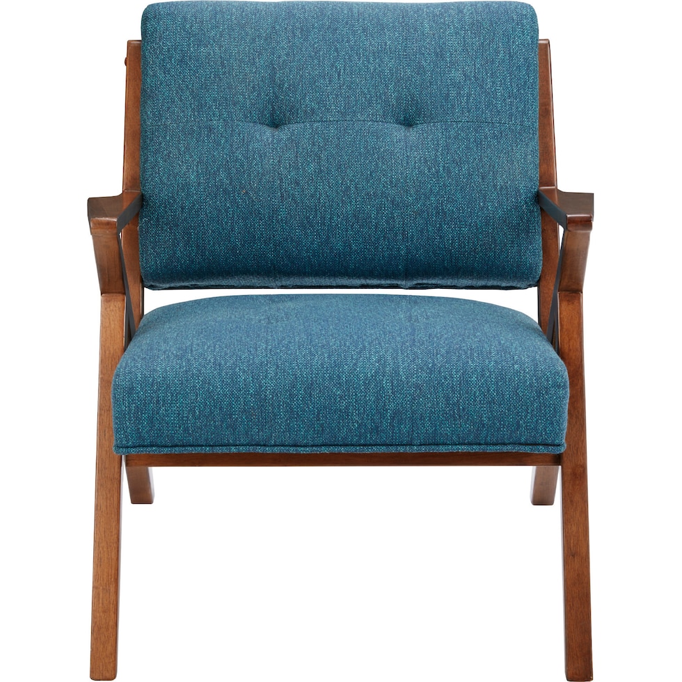 madeline blue accent chair   