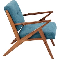 madeline blue accent chair   