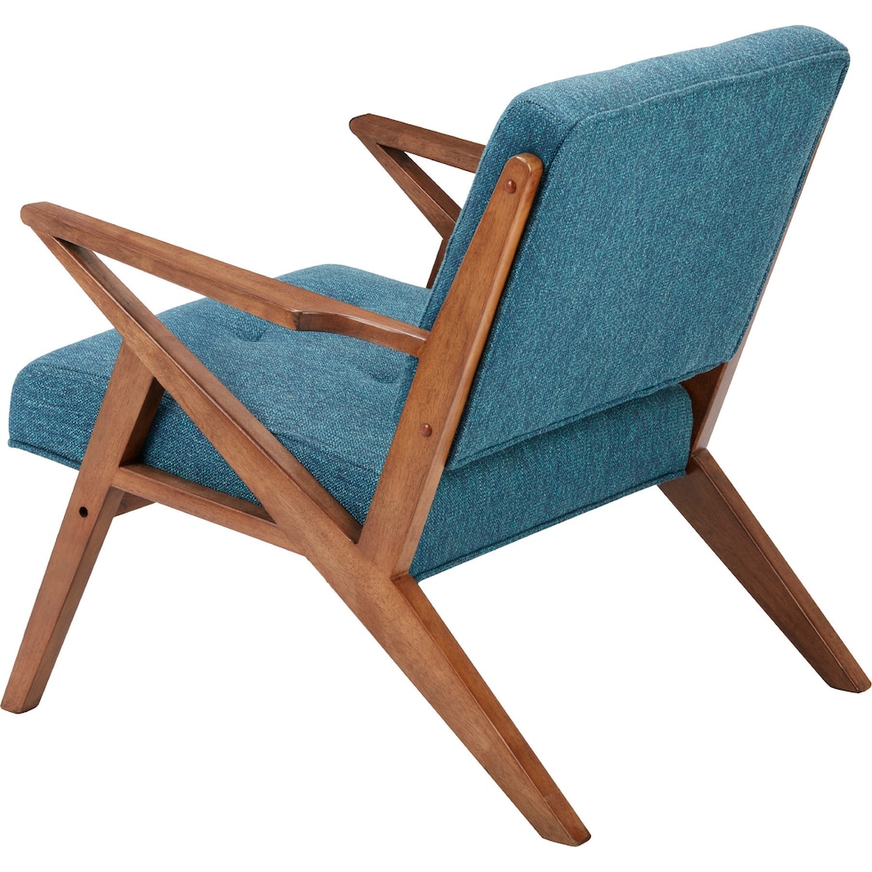 madeline blue accent chair   