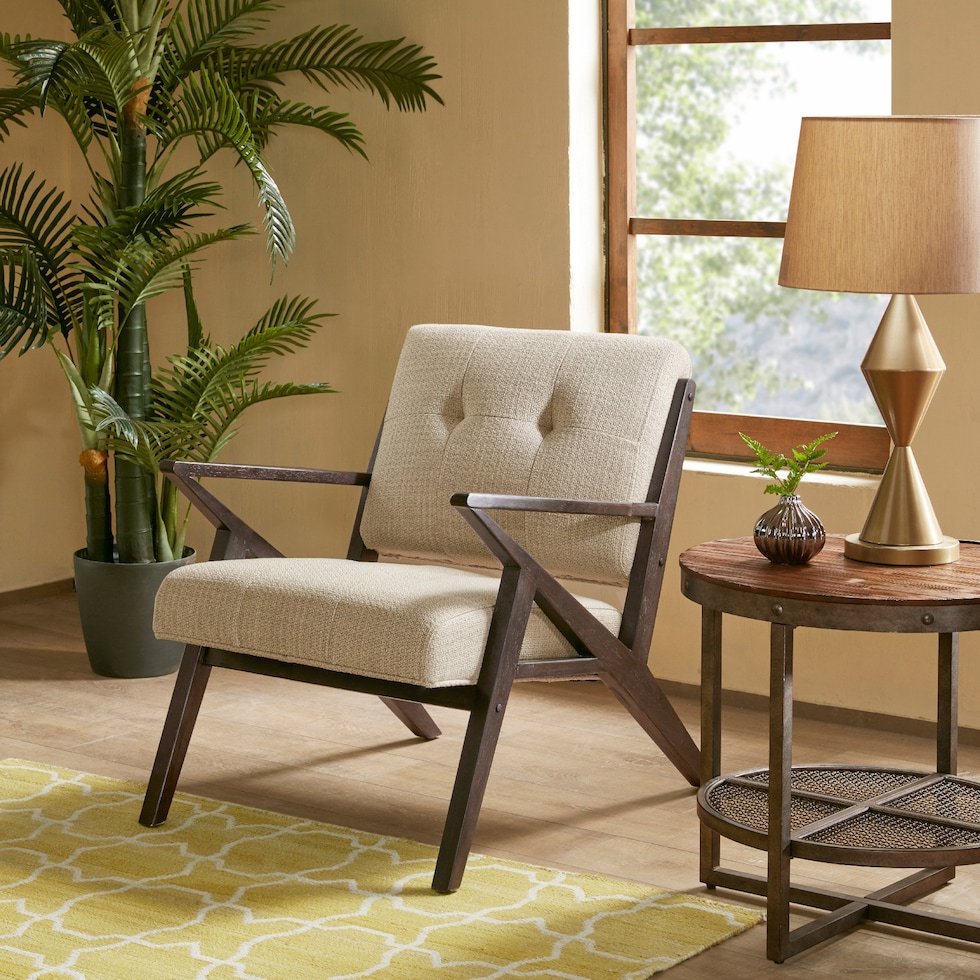 madeline neutral accent chair   