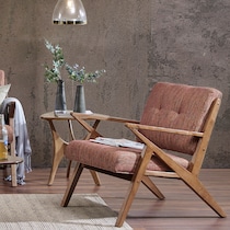 madeline orange accent chair   
