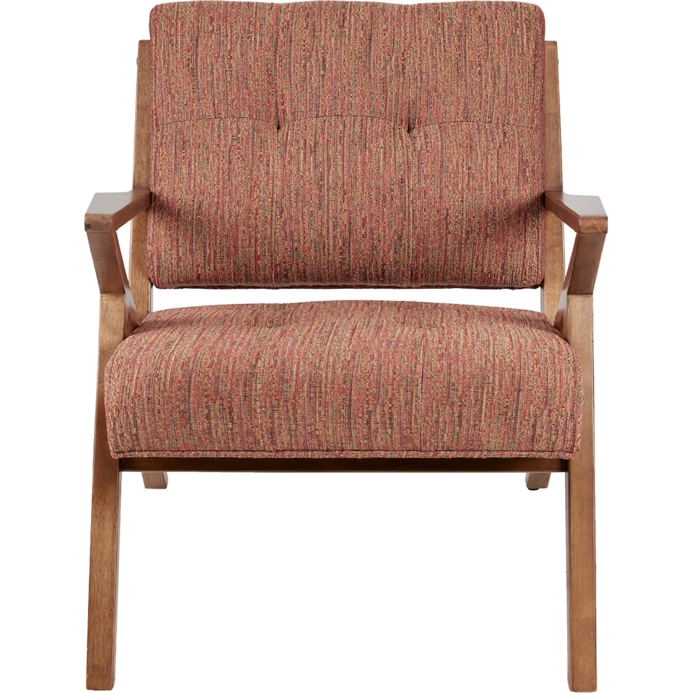 madeline orange accent chair   