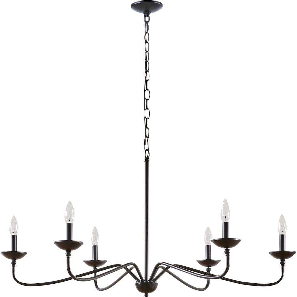 madiera black chandelier   