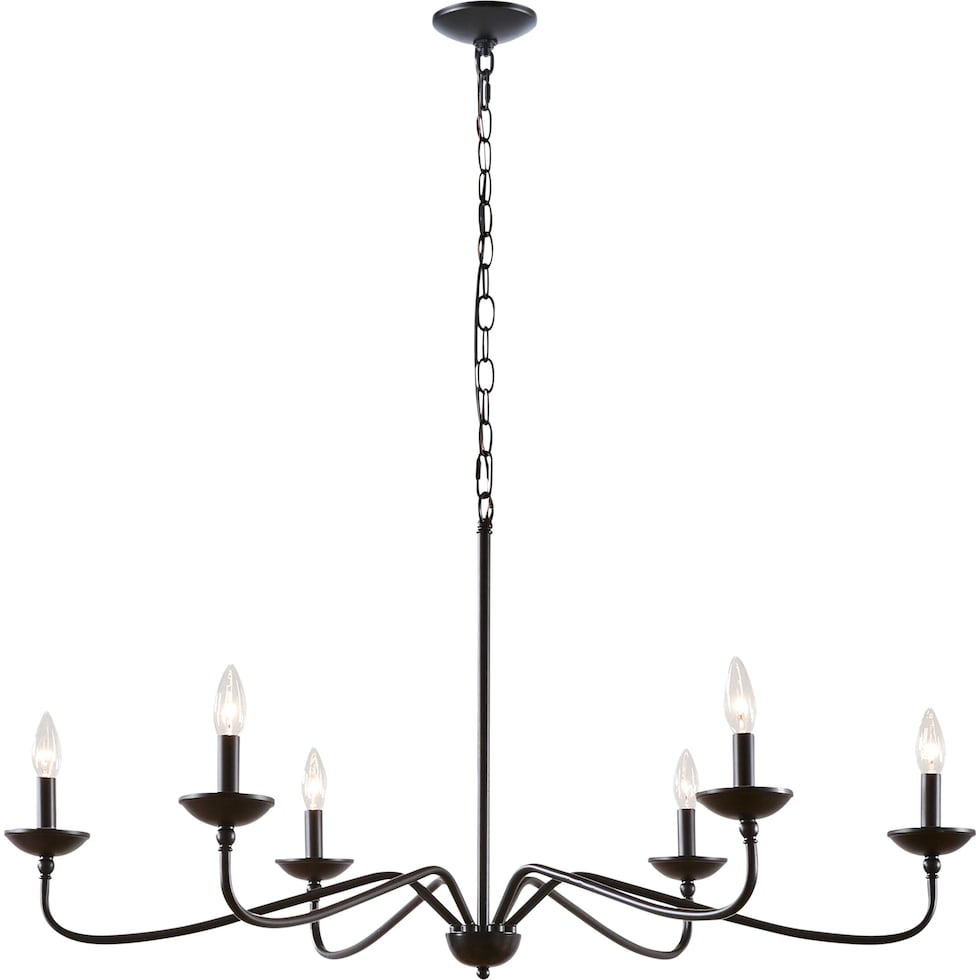 madiera black chandelier   