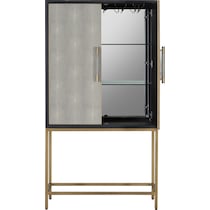 madison black bar cabinet   