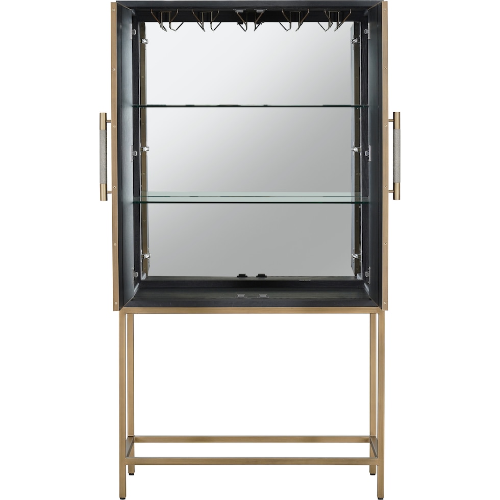 madison black bar cabinet   