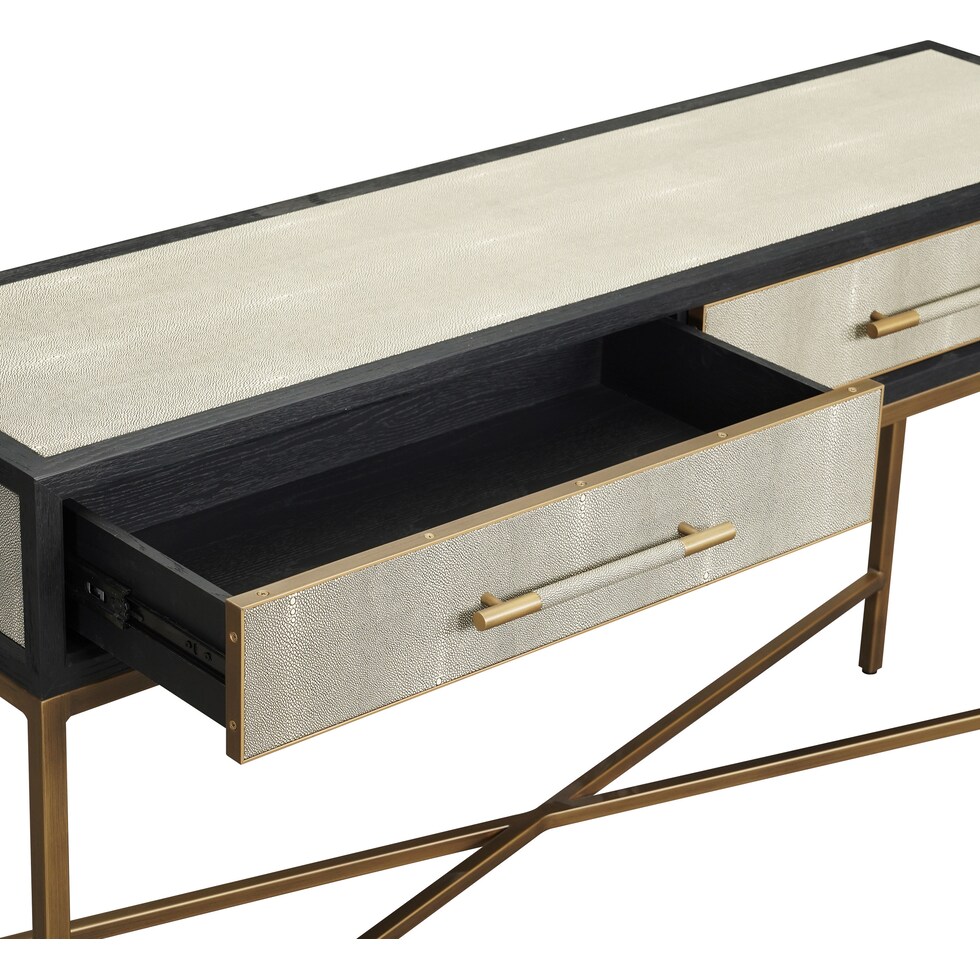 madison black console table   