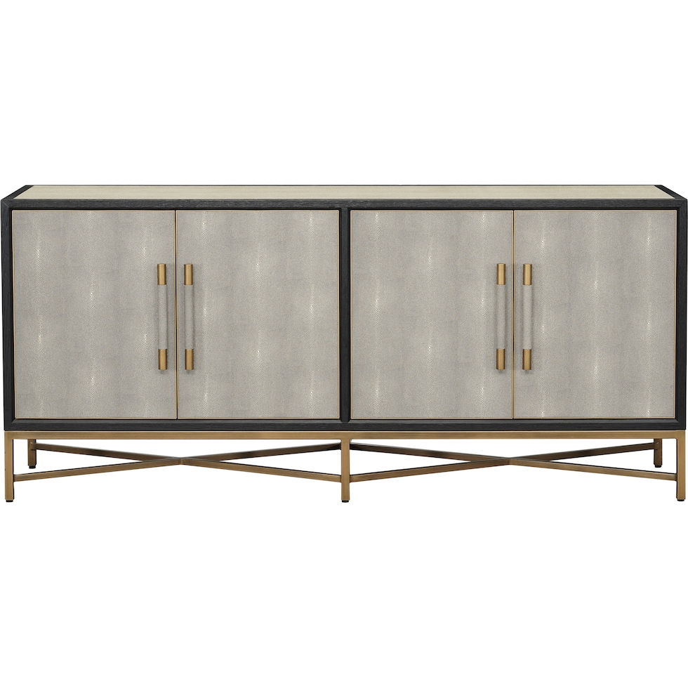 madison black credenza   