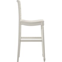 madox white bar stool   