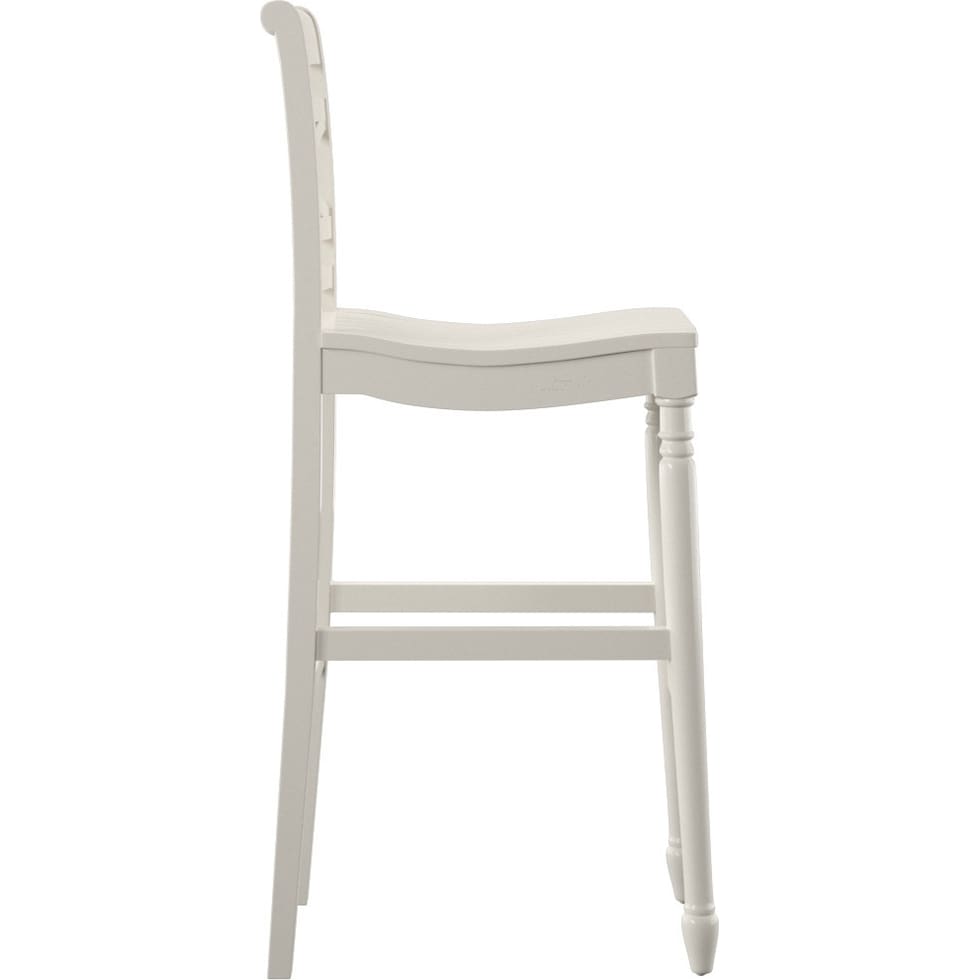 madox white bar stool   