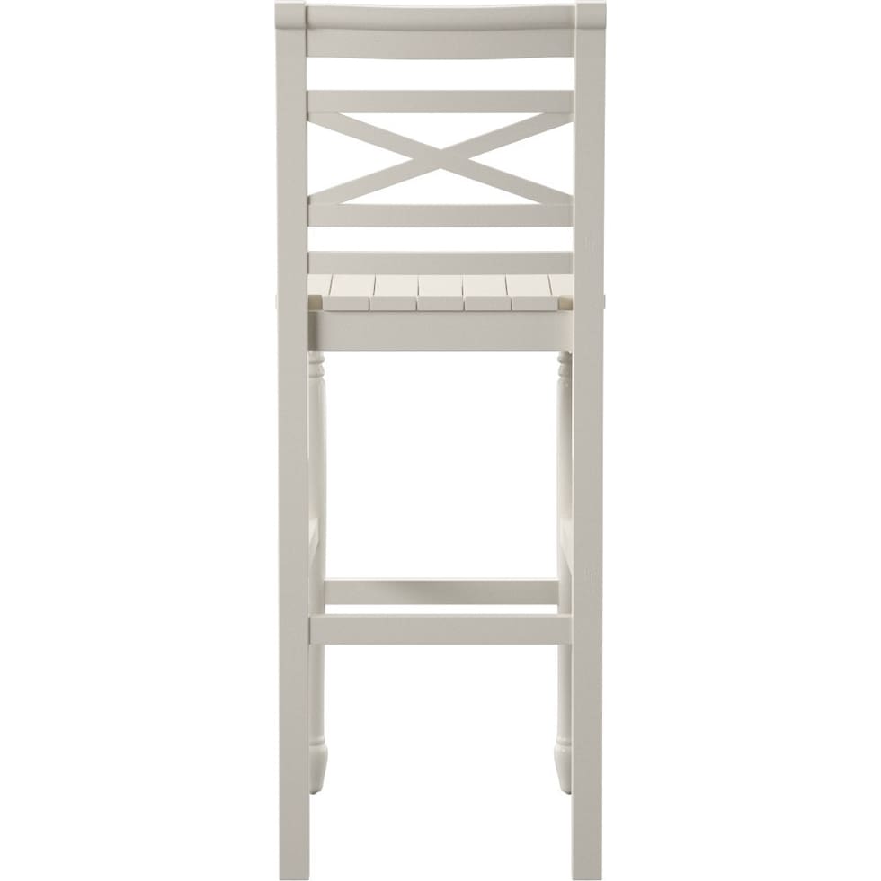 madox white bar stool   