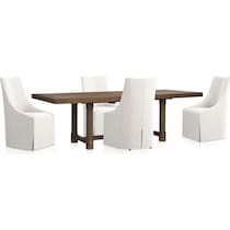 madrid dining light brown  pc dining room   