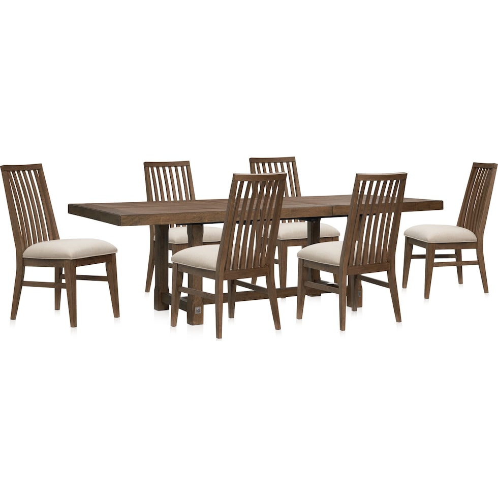 madrid dining light brown  pc dining room   