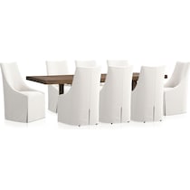 madrid dining light brown  pc dining room   