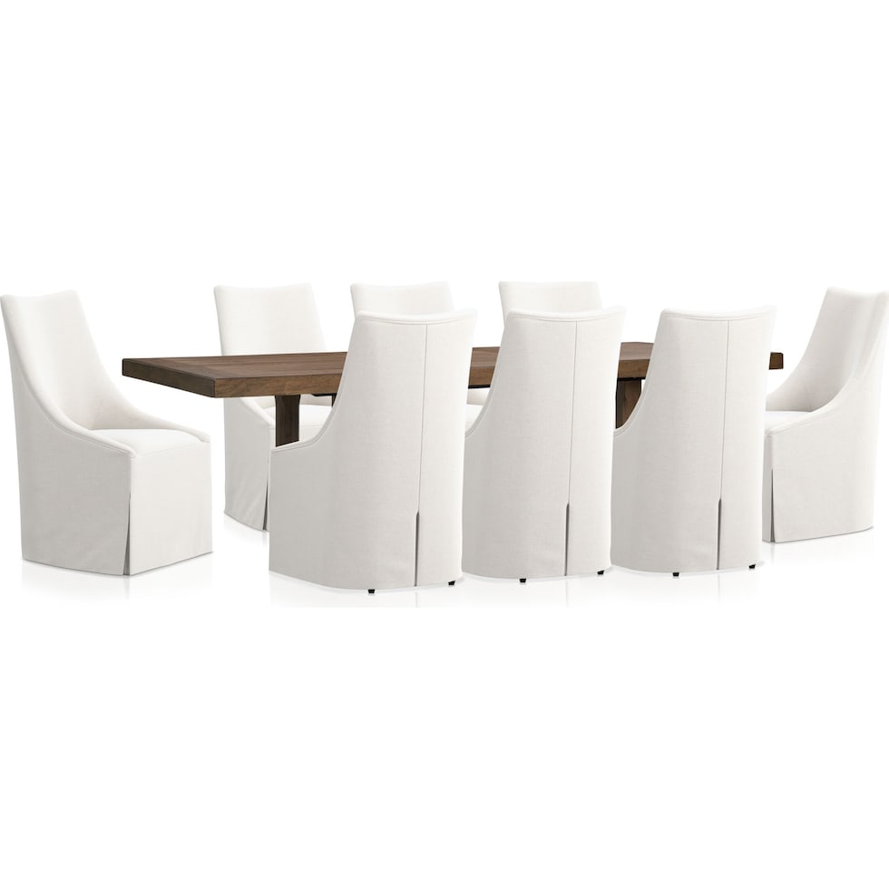 madrid dining light brown  pc dining room   