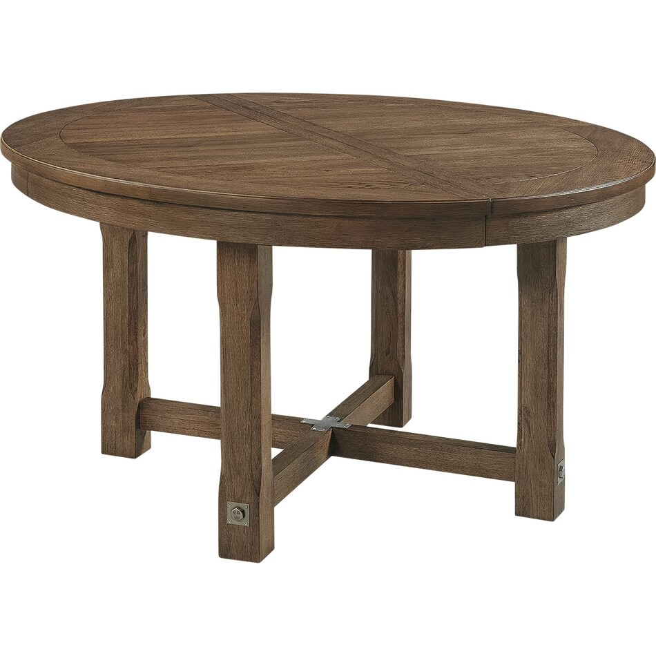 Madrid Extendable Round Dining Table Value City Furniture