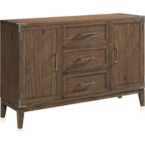 madrid dining light brown server   