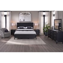 madrid black  pc queen bedroom   