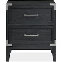 madrid black nightstand   