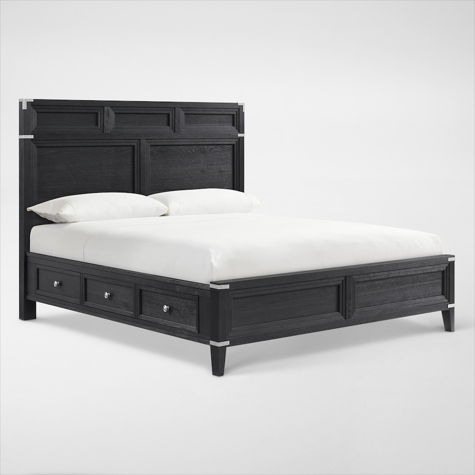 madrid black queen bed web   