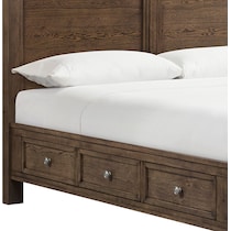 madrid dark brown  pc queen bedroom   