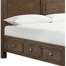 madrid dark brown  pc king bedroom   