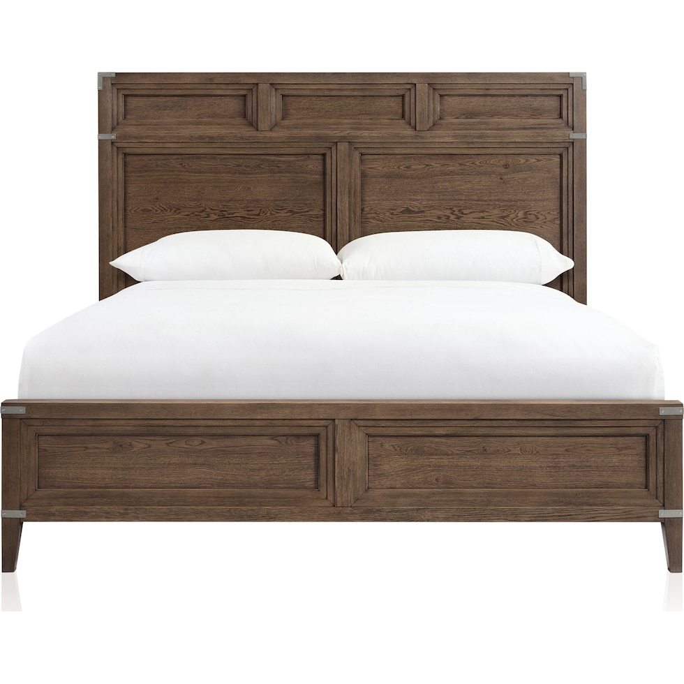 madrid dark brown king bed   