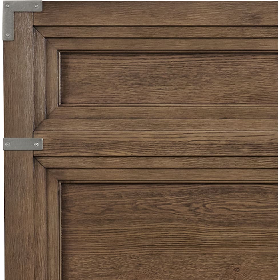 madrid dark brown king bed   