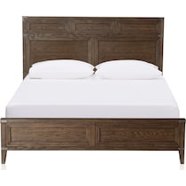 madrid light brown  pc queen bedroom   
