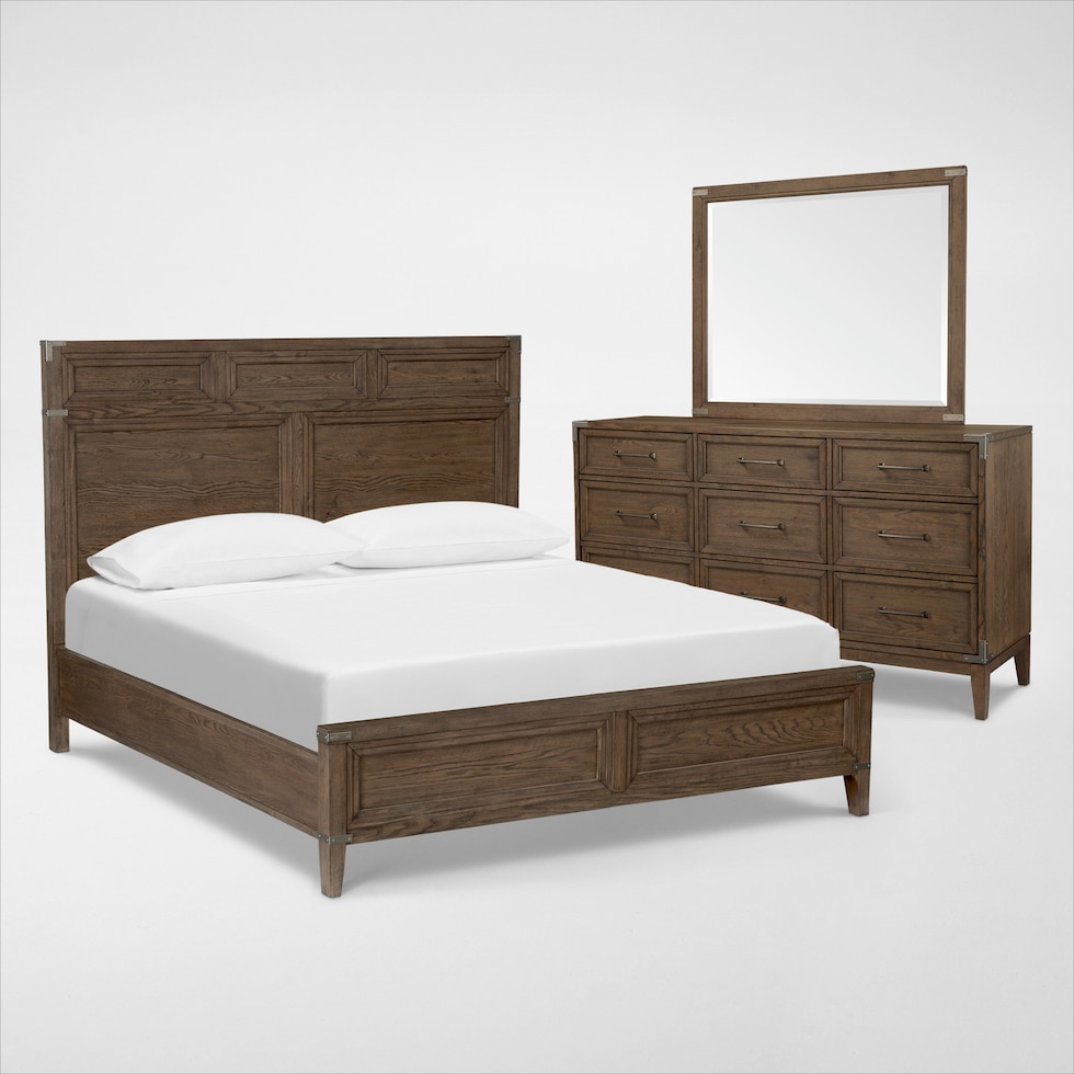 madrid light brown  pc queen bedroom web   