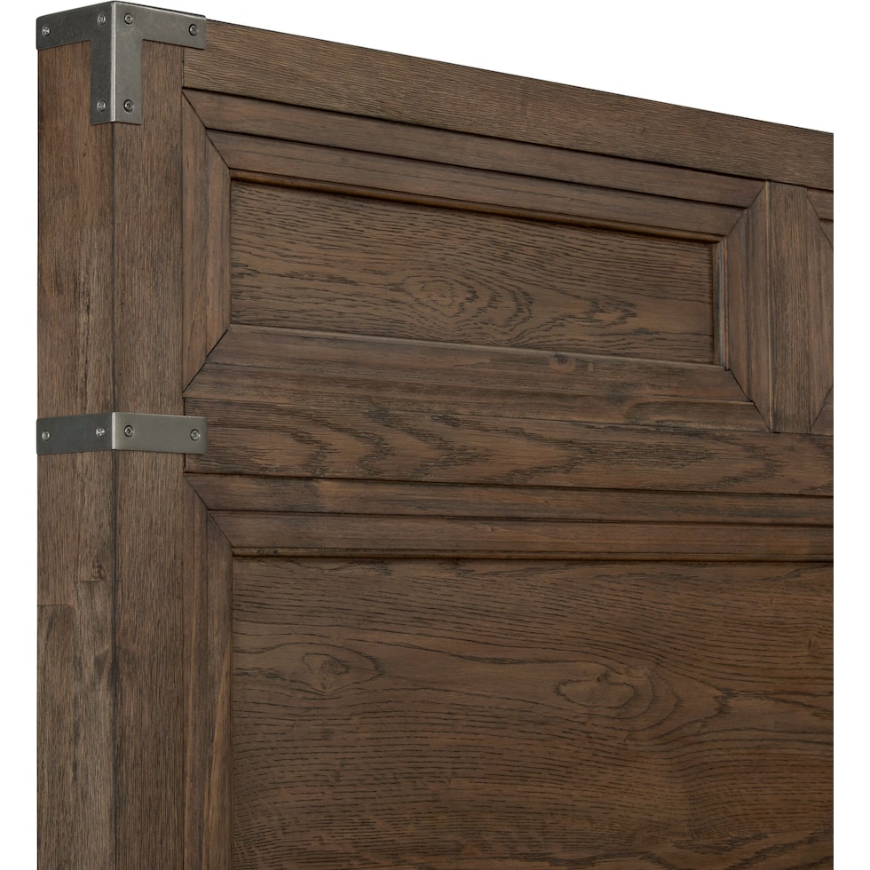madrid light brown  pc queen bedroom   